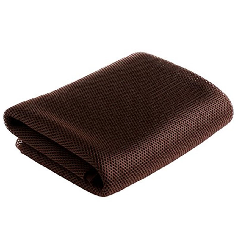 Wayber Speaker Grill Cloth Stereo Mesh Fabric for Speaker Repair, Brown - 55 x 40 in / 140 x 100 cm - Image 1